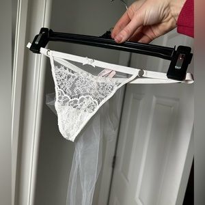Victoria secret bridal lingerie thong size small